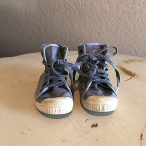 Cienta Washed Light Grey Canvas Lace Size 27/T9.5